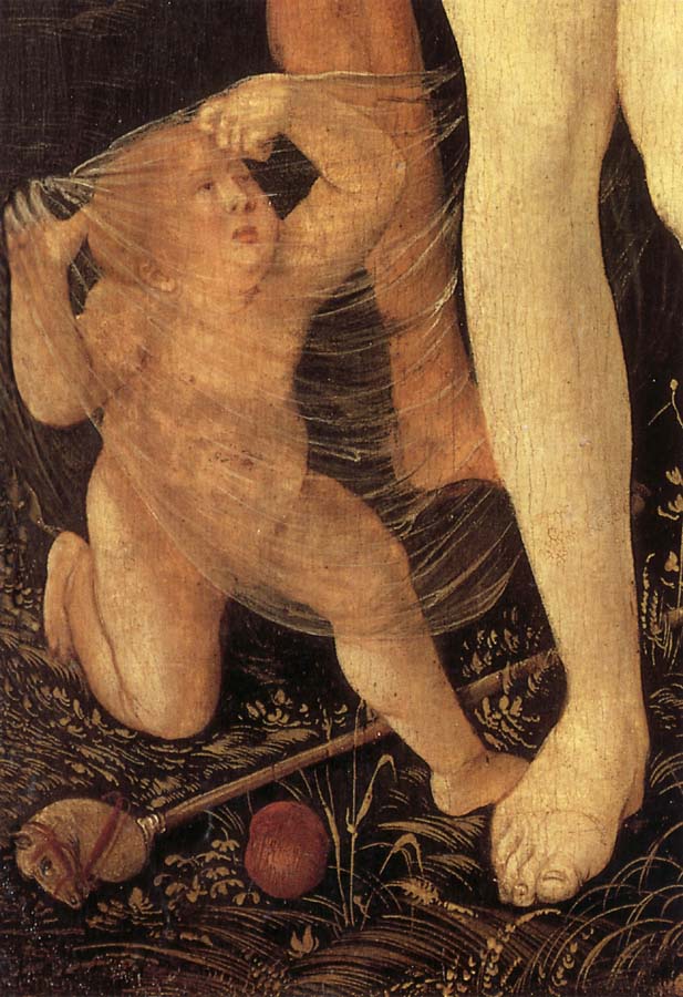 Hans Baldung Grien Details of The Three Stages of Life,with Death